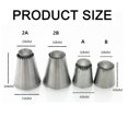 thumbnail image 4 of Stainless Steel Piping Tips Piping Nozzles Cake Decorating Supplies Cookies Cupcake Icing Decorating Supplies Decorating - style:style4;, 4 of 7