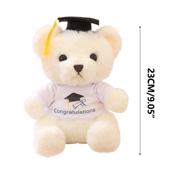 Momihoom Graduation Teddy Bear Plush with Cap and "Congratulations" Shirt, Perfect Gift for Graduates and Commencement Celebrations