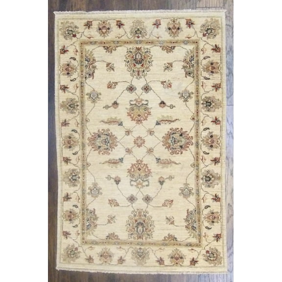 Wahi Rugs Hand Knotted Indo Chobie Natural-dye 4'0"x6'0" -w717