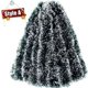 thumbnail image 3 of Guirnalda de cintas de oropel navideñas de 60/2 m, cinta de caña verde, colgante para árbol de Navidad, guirnalda DIY, adorno para fiesta en casa o Año Nuevo, 3 of 5