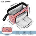 thumbnail image 3 of Nylon Fish Mouth Pencil Case with Large Capacity Zipper Pencil Pouch Bows and Strawberries Pattern Pencil Bag Organizers, 3 of 7