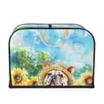 thumbnail image 2 of Lsque French Bulldog Sunflowers Bubbles Print 4 Slice Toaster Cover , Kitchen Appliance Dustproof Protector , Toaster Protector Dustproof Kitchen Appliance Cover, 2 of 7