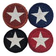 thumbnail image 1 of WHITE STAR on Rustic Colors 100% Natural Braided Jute Coaster, Set of 4, 1 of 1