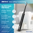 thumbnail image 5 of RM ORAL Wave Sonic Battery Toothbrush, Soft Bristles, 56,000 Sonic Vibrations, Travel Case, Black, 5 of 9