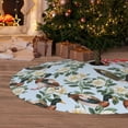 thumbnail image 6 of Lsque Mallard Ducks And Roses Print Christmas Tree Skirt, Tree Skirt with Ties or Velcro, Perfect for Holiday Decorations, Halloween, and New Year-30", 6 of 7