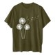 thumbnail image 3 of Camisetas de Manga Corta para las Mujeres Impreso Cuello Redondo Suelto Camiseta, Casual Cuatro Estaciones Blusa para el Hogar, 3 of 3
