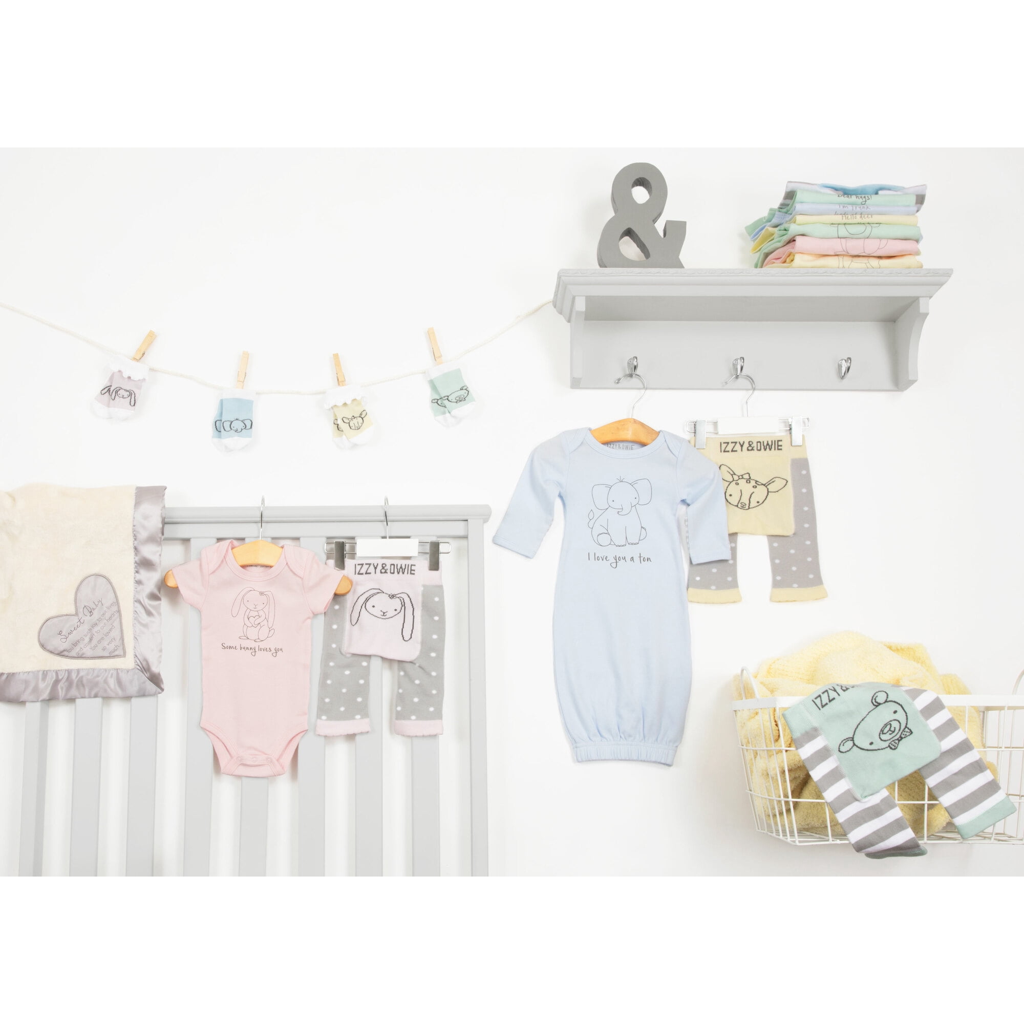 Pavilion Gift Company - Soft Green Bear - 0-6 Months Onesie