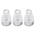thumbnail image 3 of Single Pulley Block Set, Stainless Steel 3Pcs Single Pulley Block Sturdy  For Boat Deck, 3 of 8