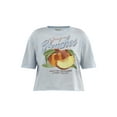 thumbnail image 5 of No Boundaries Boxy Cropped Graphic Tee with Short Sleeves, Women's, 5 of 5