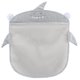 thumbnail image 1 of Organizador de juguetes para baño de bebé, bolsa de almacenamiento de juguetes para baño y bañera, red de almacenamiento de malla para accesorios de ducha, 2 ventosas (gris), 1 of 5