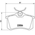thumbnail image 4 of Brembo Rear Low Met Brake Pad Set for Audi A4 A6 S6 Quattro Volkswagen Passat, 4 of 4
