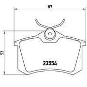 Brembo Rear Low Met Brake Pad Set for Audi A4 A6 S6 Quattro Volkswagen Passat