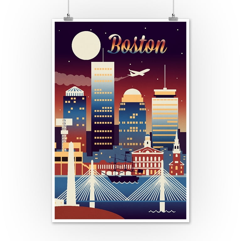 Boston Skyline Wall Art