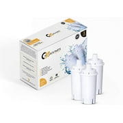 Quick Parts Delivery QPD-B01- Premium Pitcher Replacement Filter Compatible with Brita Pitchers BPA Free Activated Carbon Filters Helps Reduce Mercury, Copper, Chlorine Taste & Odor, Zinc (3 Pack)