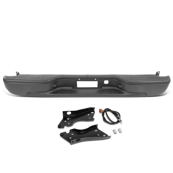 DNA Motoring For 99-07 Chevy Silverado GMC Sierra 1500 2500 Black Complete Rear Step Bumper