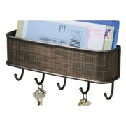 Key Racks Interdesign Twillo Mail And Key Rack Wall Mounted