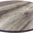 thumbnail image 3 of Ensemble de Table de Pub Ronde 36 Po en Métal Gris avec Bois et 2 Tabourets Pivotants, 3 of 7