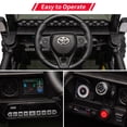 thumbnail image 3 of TROPOW Kids Cars Electric Ride On,Kids Ride On Car, Licensed Toyota 12V Ride On Truck Car, Battery Powered Electric Kids Car with Remote Control, Music, LED Lights, Safety Belt for Boys Girls,Green, 3 of 6