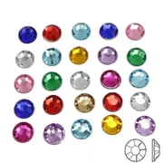 EOEMY 250 Flatback Acrylic Round Rhinestone Gems 8mm(0.32) No Hole Color For Choice-Royal Blue