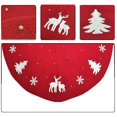 thumbnail image 3 of 3d Knit Tree Skirt 48 Inch, Chunky Knitted Tree Collar For Country Rustic Christmas Decorations, 3 of 5