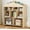 Wood Color, variant on TROPOW Toy Storage Organizer Kids Bookshelf with 9 Storage Cubbies Dollhouse Bookcase Toddlers Playhouse Wooden Bookshelf Playroom Organization for Playroom, Bedroom,White
