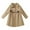 Khaki, variant on Lkhaha Toddler Girl Jacket Unisex Solid Double Ruched Princess Bow Wool Coat Kids Outerwear Jackets Size 4-5 Years