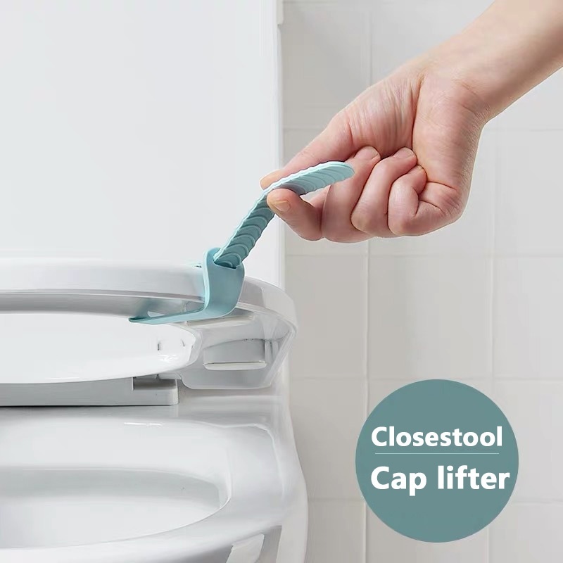 Anti-Dirty Sanitary Toilet Seat Cover Lid Flipper Handle Lifter Tool Accessory