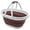 White/Dusky Pink, variant on Collapsible Basket with Handle 11L (2.9 Gallon) - Portable Outdoor Picnic Basket/Crate - Foldable Storage Container for Dishes Washing, Camping and Home