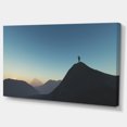 thumbnail image 2 of Man Looking from Mountain - Landscape Canvas Art Print, 2 of 3