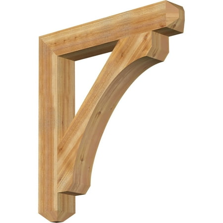 

Ekena Millwork 6 W x 40 D x 44 H Legacy Craftsman Rough Sawn Bracket Western Red Cedar