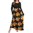 thumbnail image 4 of TARAINYA Plus Size Women Long Sleeve Maxi Dress Casual Dresses with Pockets, 4 of 9