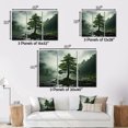 thumbnail image 4 of Designart Trees Wall art decor, Tree Canvas wall art, Tree Pines I , Red Traditional Canvas wall art, 32x24 inches, 4 of 5