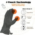 thumbnail image 2 of Milwaukee Leather MG7518 Men's Black Deerskin Gauntlet Motorcycle Hand Gloves w/ i-Touch Screen Compatibility Large, 2 of 8