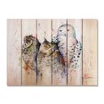 thumbnail image 2 of Day Dream HQ DCOT2216 22 x 16 in. Crousers Owl Trio Inside & Outside wood Wall Art, 2 of 7