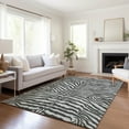 thumbnail image 6 of Addison Rugs Mayfield Washable Animal Skin Pattern Zebra Gray Rectangle Rug, 3' x 5', 6 of 6