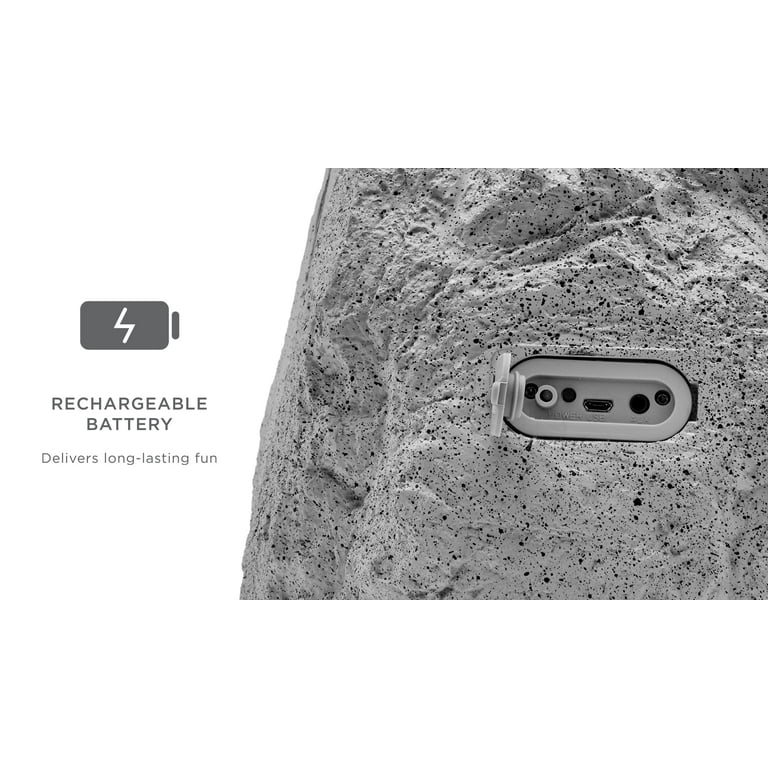 Restored ION Audio Glow Stone Pair Wireless Outdoor Water Resistant Bluetooth LED Speakers Refurbished
