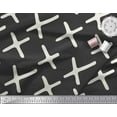 thumbnail image 3 of Soimoi Black Cotton Voile Fabric Cross Symbol Print Fabric by the Yard 42 Inch Wide, 3 of 3