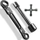 thumbnail image 1 of Juego de llaves de tope angular de plomería | Herramienta de extracción de accesorios de compresión de varios tamaños | Mango ergonómico lacado | Para inodoro y válvula de tubería de cobre Instalar, 1 of 8