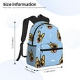 thumbnail image 4 of Lsque German Shepherd Puppy Classic Casual Backpack - Large Capacity Water-Resistant Backpack for School, Work, Travel, and Outdoor Activities, 4 of 8