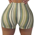 thumbnail image 2 of Fotbe Colourful stripes Seamless Shorts, Womens Workout Shorts High Waist Stretch Booty Short for Gym/Yoga/Running/Biking-XX-Large-Large, 2 of 8