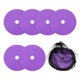 thumbnail image 1 of Marcadores de conos planos Uxcell, antideslizantes, con bolsas de cordón 6Pcs & 6" & Púrpura - para entrenamiento y juegos, 1 of 7