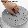 thumbnail image 2 of 2PCS Collapsible Microwave Splatter Cover for Food, Fruit Drainer Basket, BPA-Free - 10.8in, 2 of 7