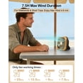 thumbnail image 3 of ZJQYDS Portable Camping Fan with LED Lantern, 40H Rechargeable Battery Operated Quiet Tent Fan with Hanging Hook for RV Car Beach Outdoor Hurricane Emergency Outages, 3 of 7