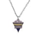 thumbnail image 1 of Collar con colgante deportivo triangular con el logotipo del equipo de fútbol y joyas de equipo con gotas de aceite, 1 of 6