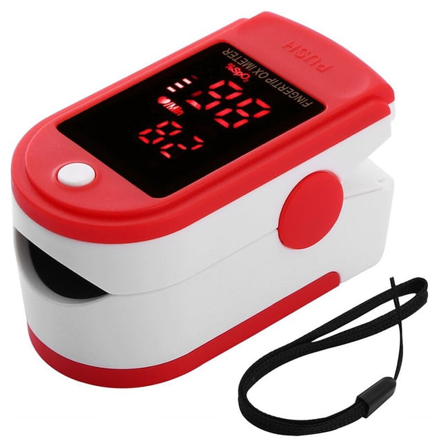 Oxímetro de pulso para dedo, Monitor de ritmo cardíaco, equipo médico con pantalla LED, Spo2 PR