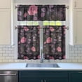 thumbnail image 3 of Pioneer Kitchen Curtains and Valance Set 36 Inch Tier Work Hard So I Can Have a Better Life 3 Pieces Set Dining Room Small Curtain Drapes Cafe Curtains Valance for Home Decor Rod Pocket, 3 of 6