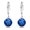 Sapphire-09, variant on Emma Manor EM S925 Sterling Silver Birthstone Round 5A Cubic Zirconia Drop Dangle Earrings Women Jewelry