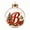 B, variant on Christmas Letter Ball Ornament, Clear Bauble with Acrylic Initial, Hanging Xmas Tree Decoration for Winter Wedding Mantel Stairway