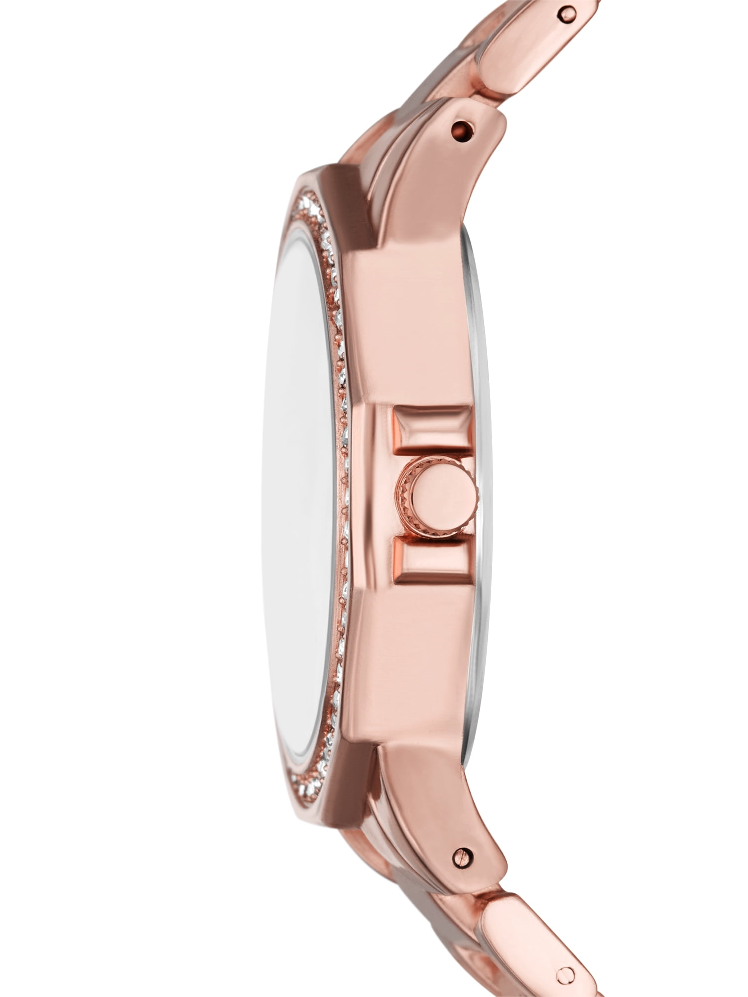 ??bundled??Lovely rose gold colored watch Classic River Island Rose Gold Rhinestone Roman Numerals  main image 4