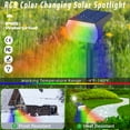 thumbnail image 4 of CHARKEE Solar Spotlights Outdoor Path Landscape Spot Lights,7 Modes RGB Color Changing,for Garden Yard, 4 of 7